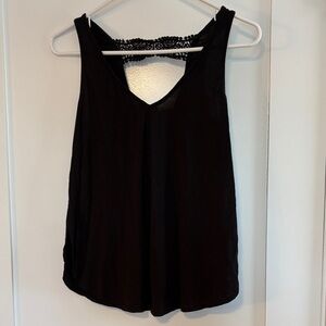 Guess Black Lace-Back Tank Top
